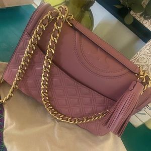 AUTHENTIC TORY BURCH Magnolia convertible shoulder bad in pink
